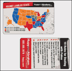 Get Your FREE Helmet Law Card