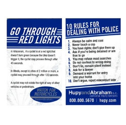 Order Your “FREE Red Light Card -  Sportbike Style