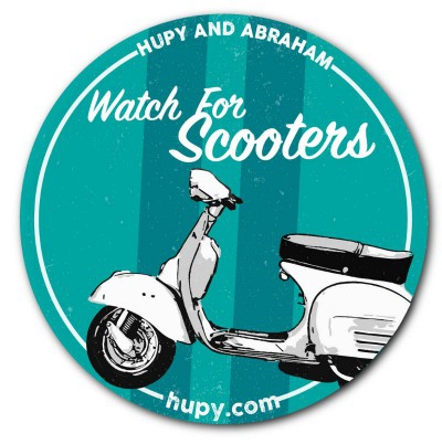 Get Your FREE 'Watch For Scooters' Bumper Sticker