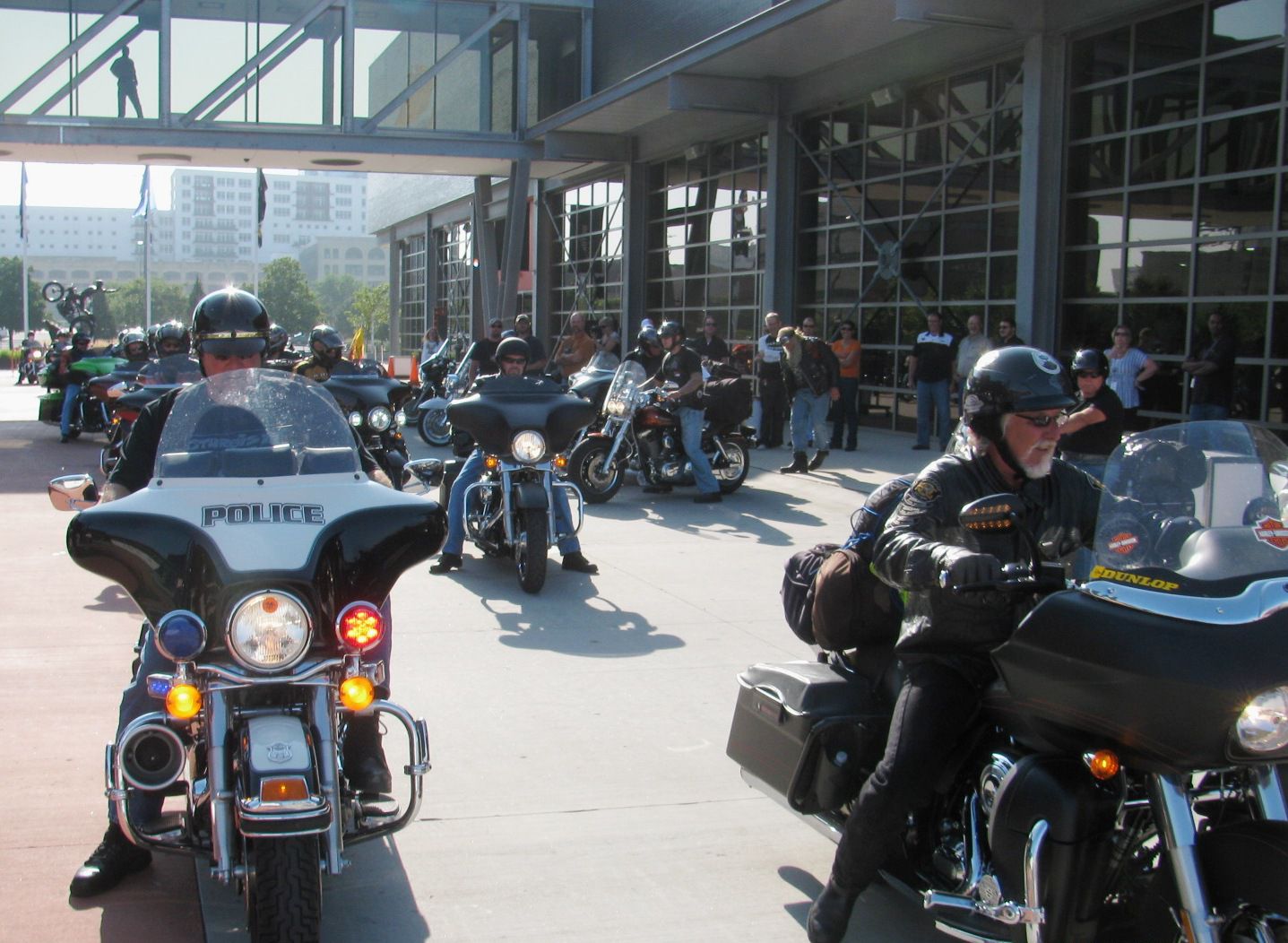 Bill Davidson prepares to lead riders to Sturgis