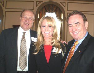 Lacie Shook, ASMI Board member, with Attorney Michael Hupy and former governor and presidential candidate, Tommy Thompson